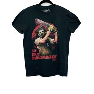 Fright Rags The Texas Chainsaw Massacre V3 Black Graphic T-shirt Size M